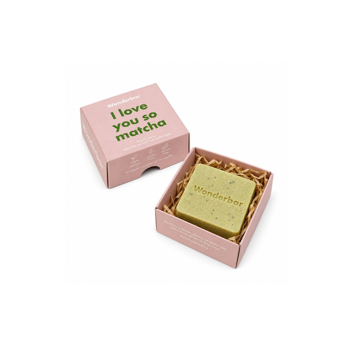 Φυσικό σαπούνι σώματος & χεριών με matcha & βούτυρο καριτέ